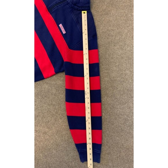 Vineyard Vines Shep Shirt Mens L Striped Cotton Sweater Long Sleeve 1/4 Zip - Picture 5 of 6